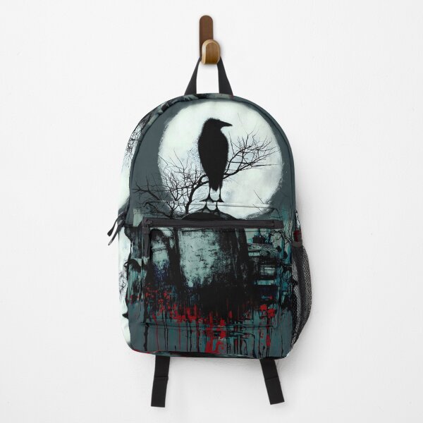 Item preview, Raven Graveyard Full Moon Horror Scene designed and sold by Shoot-The-Moon.
