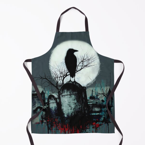 Item preview, Raven Graveyard Full Moon Horror Scene designed and sold by Shoot-The-Moon.