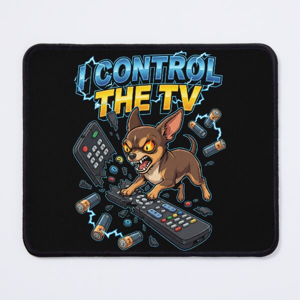 Item preview, Chihuahua Biting And Breaking The Television Remote Control designed and sold by Tong4130.