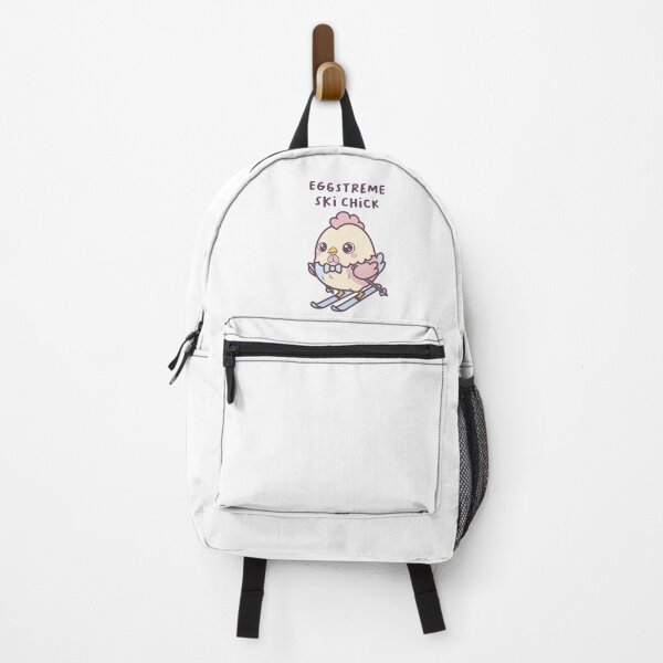 Item preview, Cute Eggstreme Ski Chick Cartoon – Funny Kawaii Chicken Skiing Illustration designed and sold by cimong.