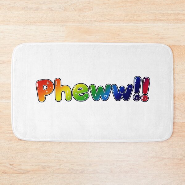 Item preview, Pheww!! | Rainbow Relief Typography | RS Minimalist Art designed and sold by RS-Globalist-.