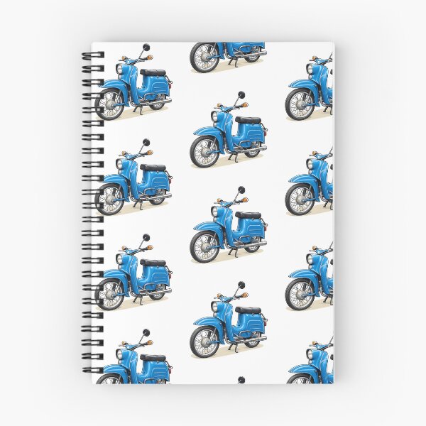 Item preview, Blue retro scooter, GDR Schwalbe fan art designed and sold by LLSwiss.