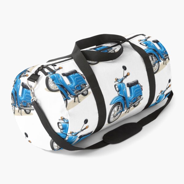Item preview, Blue retro scooter, GDR Schwalbe fan art designed and sold by LLSwiss.