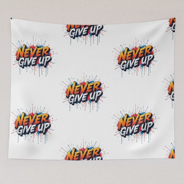 Item preview, Resilience Unbound: Never Give Up Splash designed and sold by RjeeStudio.
