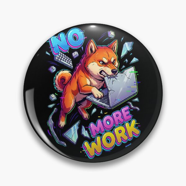 Item preview, Shiba Inu Stomping The Modern Office Laptop Computer designed and sold by Tong4130.