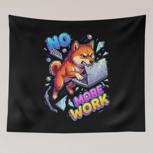 Item preview, Shiba Inu Stomping The Modern Office Laptop Computer designed and sold by Tong4130.