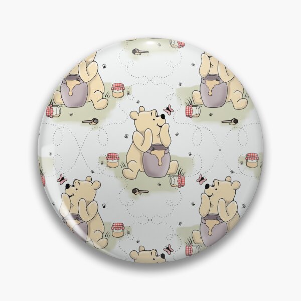 Item preview, Vintage 1920s Storybook Bear with Honey Jar Illustration seamless designed and sold by BowditchDesigns.