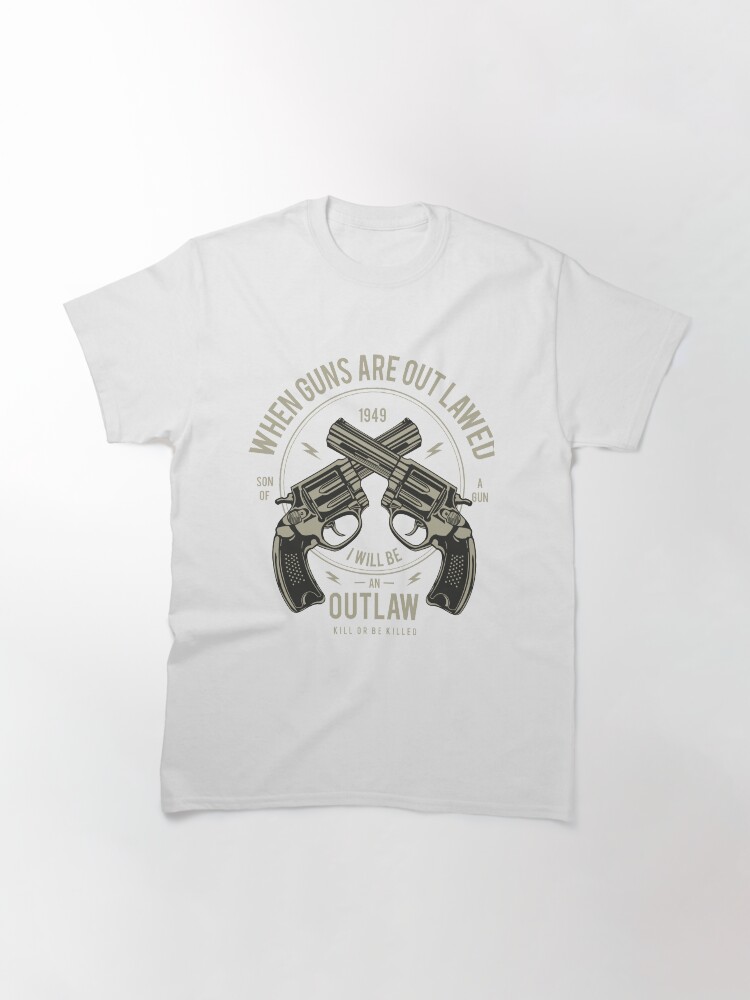 Alternate view of Outlaw Vintage Brutal T-shirt Classic T-Shirt
