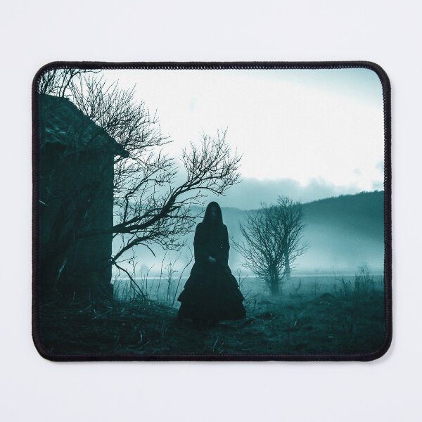 Item preview, Horror scene of a scary woman in the misty forest designed and sold by grande76.