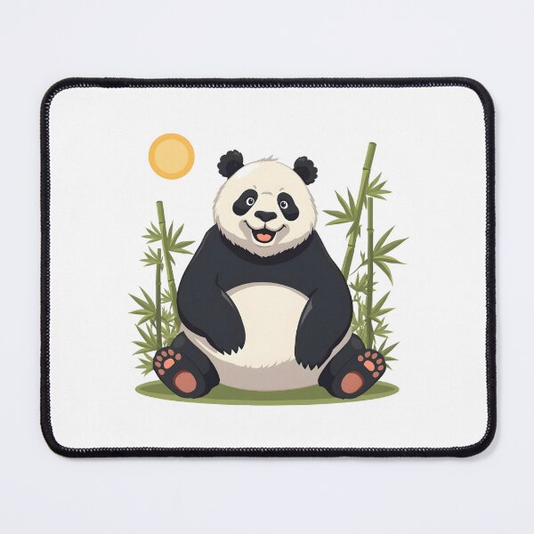 Item preview, Happy Panda Vibes – Kawaii Bamboo Bear Illustration designed and sold by Kavya Art.