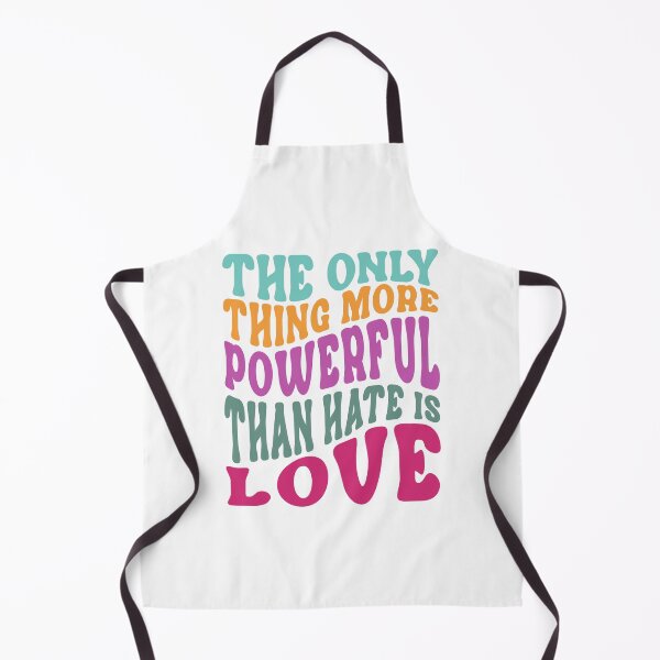 Item preview, Retro Love Over Hate Shirt – Colorful Groovy Typography Tee “The Only Thing More Powerful Than Hate Is Love” designed and sold by PixelWaveBD.