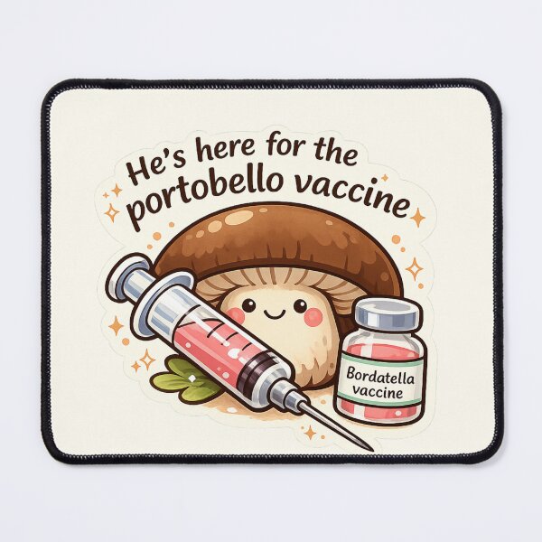 Item preview, Portobello Vaccine - Vet Med Sticker  designed and sold by Made By Meg .