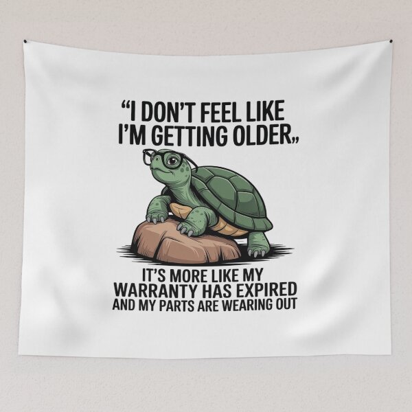 Item preview, Turtle I Don't Feel Like I'm Getting Older It's More 4 designed and sold by angolinnArt.