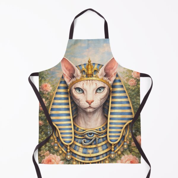 Item preview, Sphynx Pharaoh Cat: Sacred Eye of Horus Rose Portrait designed and sold by GulfSignature.