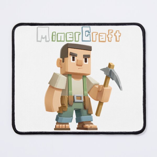 Item preview, MinerCraft Minecraft Miner - Cute Blocky Lego Style Art Print designed and sold by DesignArtist.ia.