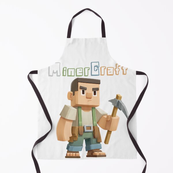 Item preview, MinerCraft Minecraft Miner - Cute Blocky Lego Style Art Print designed and sold by DesignArtist.ia.