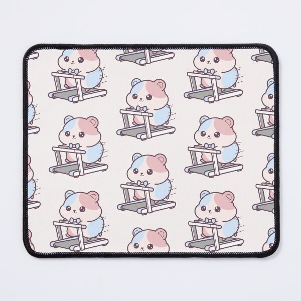 Item preview, Cute Hamster on Treadmill Kawaii Workout Cartoon designed and sold by cimong.