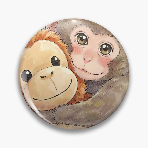 Item preview, "Punch" Baby Monkey and his toy friend designed and sold by 1522Shop.