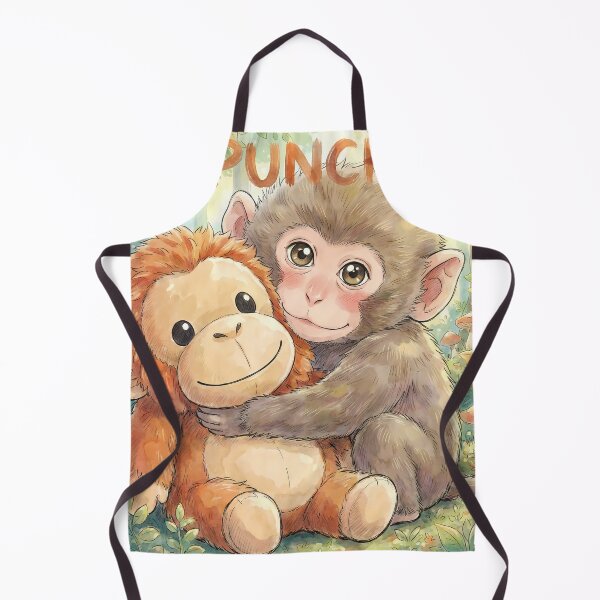 Item preview, "Punch" Baby Monkey and his toy friend designed and sold by 1522Shop.