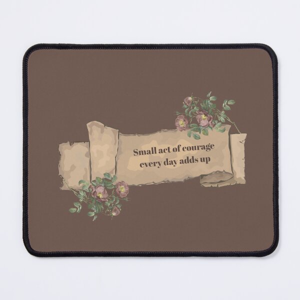 Item preview, Vintage Floral Scroll | Small act of Courage Every day Adds up designed and sold by ApricityPhrases.