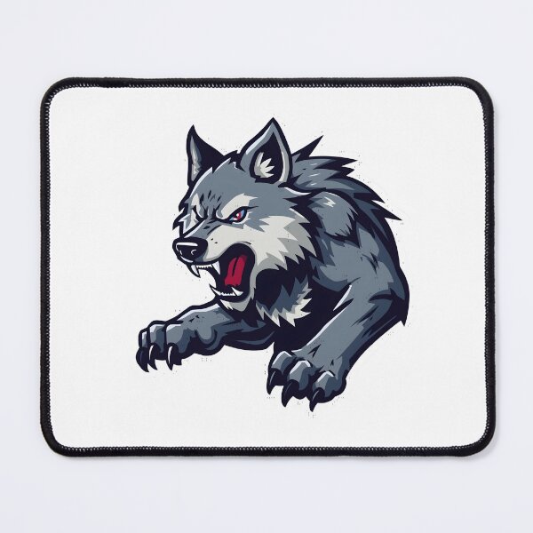 Item preview, Savage Alpha Wolf Mascot – Fierce Gaming Esports Design designed and sold by Kavya Art.