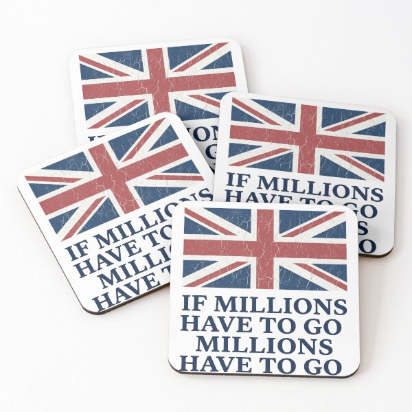 Item preview, Rupert Lowe "If Millions Have to Go" T-Shirt – Restore Britain UK Flag Political Shirt designed and sold by Dream It Craft It ✔️.