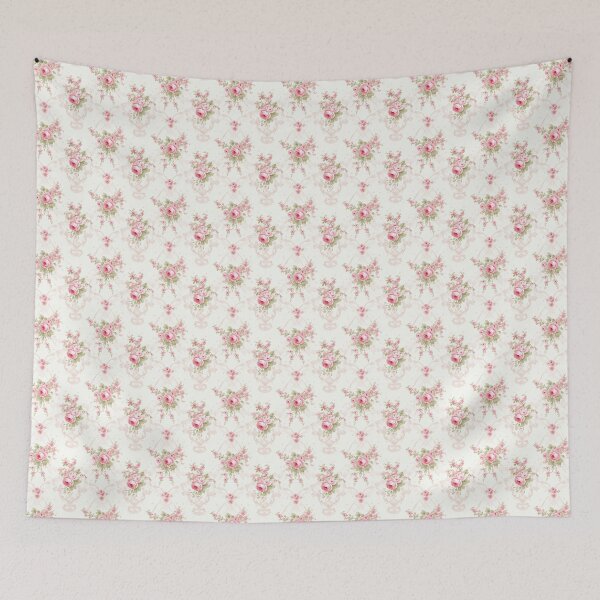 Item preview, Pink Floral Shabby Chic Coquette Pattern  designed and sold by LouieVanille.