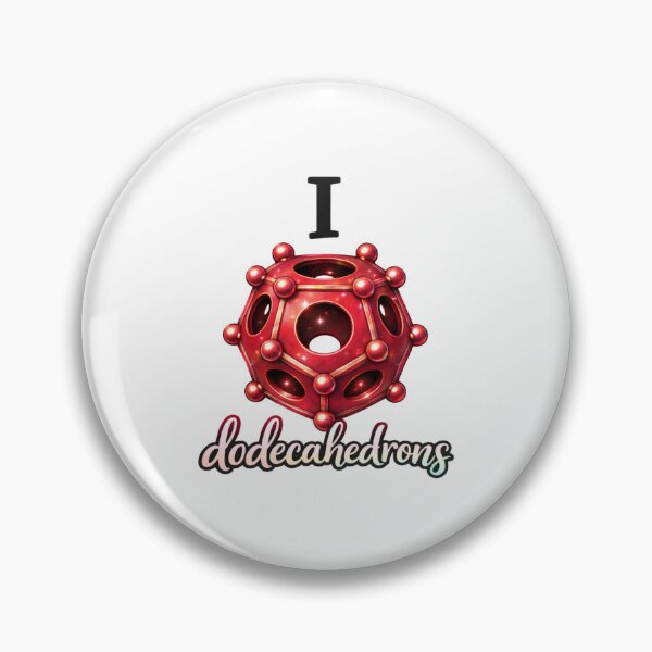 Item preview, I Love Dodecahedrons Funny Math Nerd Sticker Gift designed and sold by ArcanePrintsxo.