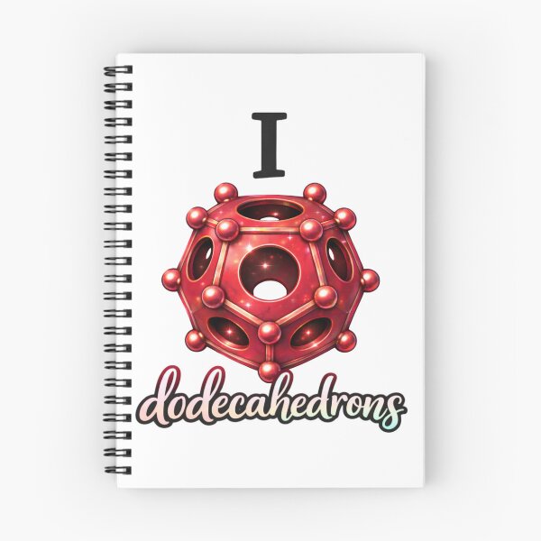 Item preview, I Love Dodecahedrons Funny Math Nerd Sticker Gift designed and sold by ArcanePrintsxo.