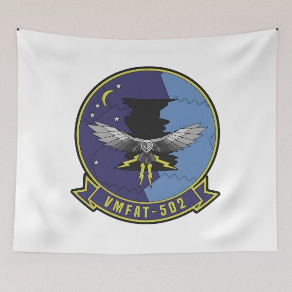 Item preview, Official Insignia of the VMFAT-502 "Flying Nightmares" Marine Fighter Attack Training Squadron designed and sold by CharlieDesings.