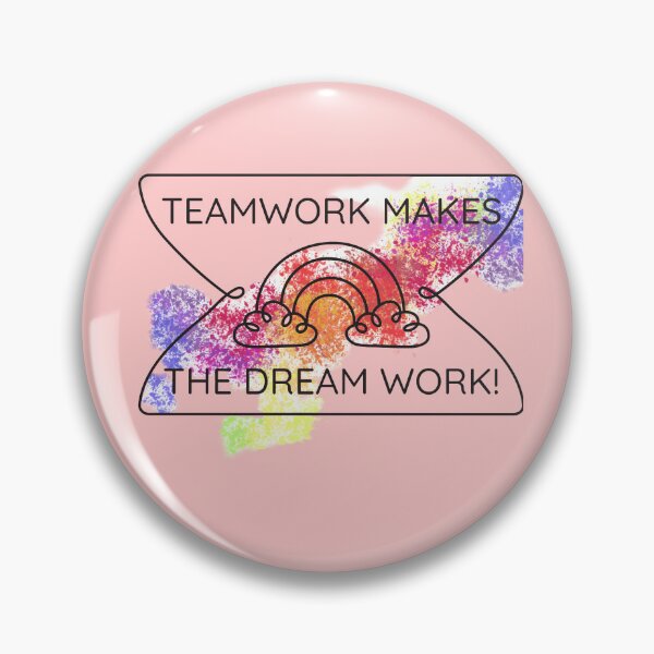 Item preview, Teamwork Makes The Dream Work - Athletic Bold Typography designed and sold by Mini Pixel Perfect Co..