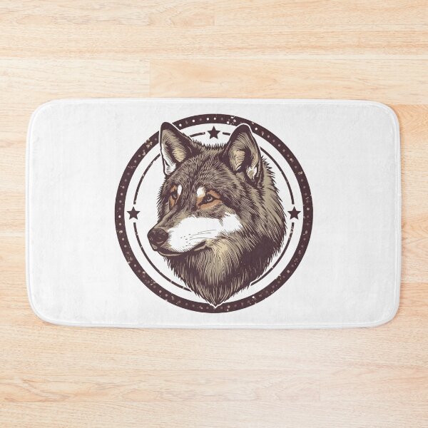 Item preview, Vintage Lone Wolf Emblem – Rustic Wilderness Graphic Tee designed and sold by Kavya Art.