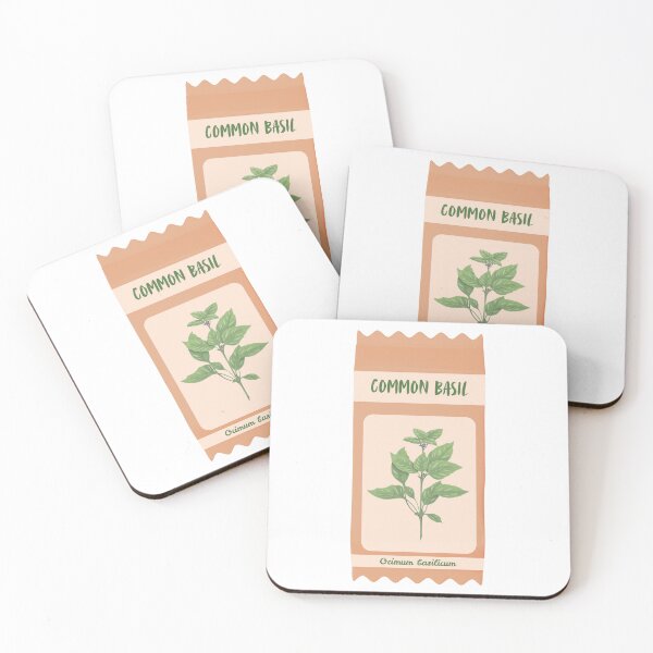 Item preview, Common Basil Vintage Botanical Herb Seed Packet designed and sold by Sparkledust Creations.