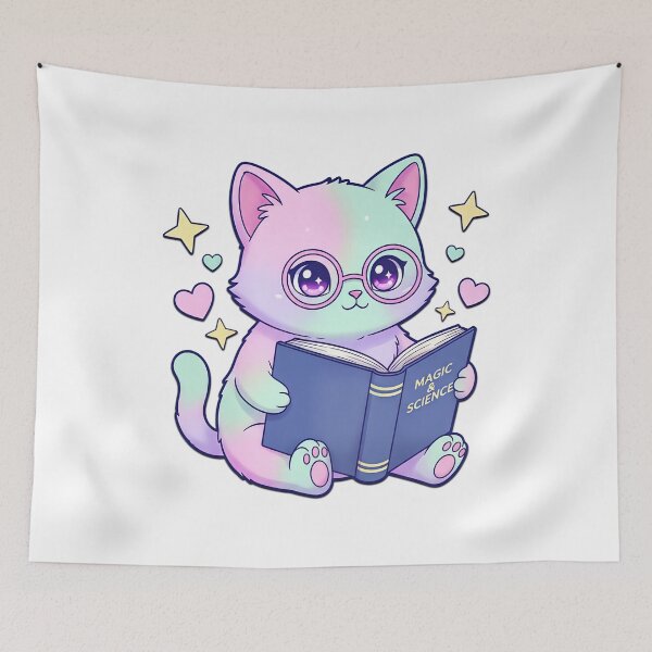 Item preview, Magic Science Cute Nerd Cat designed and sold by Visual Dept..