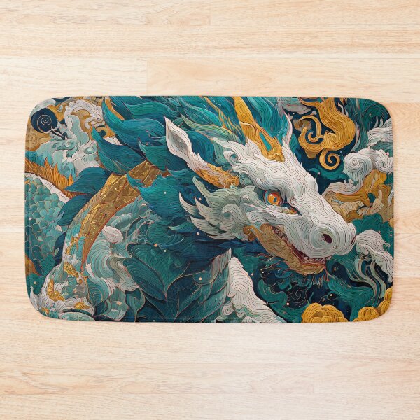 Item preview, Mystical Qilin Guardian of Prosperity and Fortune Illustration designed and sold by imaginariumlab.