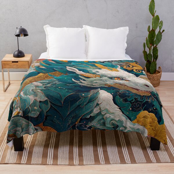 Item preview, Mystical Qilin Guardian of Prosperity and Fortune Illustration designed and sold by imaginariumlab.