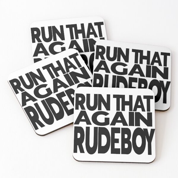 Item preview, RUN THAT AGAIN RUDEBOY designed and sold by CHEEKY TEE SHOP.
