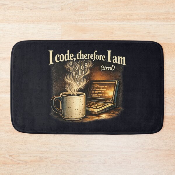 Item preview, Vintage Programmer Coffee Night Illustration designed and sold by Art by Debasish.