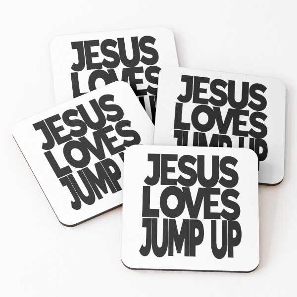 Item preview, JESUS LOVES JUMP UP designed and sold by CHEEKY TEE SHOP.