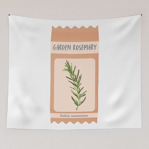Item preview, Garden Rosemary Vintage Botanical Herb Seed Packet designed and sold by Sparkledust Creations.