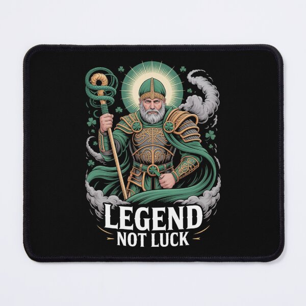 Item preview, Legend Not Luck – Saint Patrick Celtic Warrior designed and sold by DarylWelsh2024.
