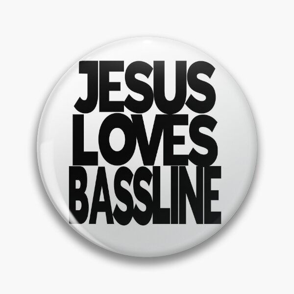 Item preview, JESUS LOVES BASSLINE designed and sold by CHEEKY TEE SHOP.