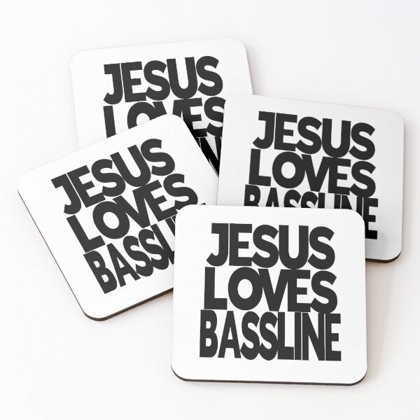 Item preview, JESUS LOVES BASSLINE designed and sold by CHEEKY TEE SHOP.