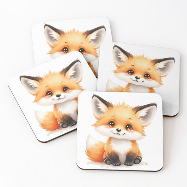 Item preview, Chibi style cute baby fox designed and sold by TineRose.