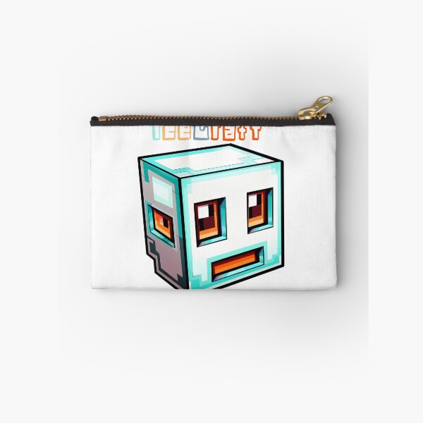Item preview, IceCraft Minecraft Ice Cube - Cute Blocky Lego Style Art Print designed and sold by DesignArtist.ia.