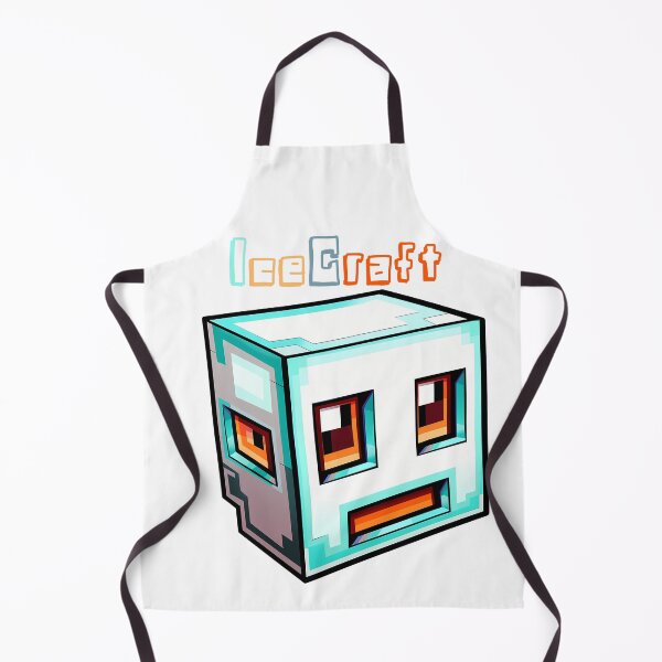 Item preview, IceCraft Minecraft Ice Cube - Cute Blocky Lego Style Art Print designed and sold by DesignArtist.ia.