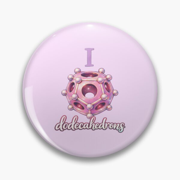 Item preview, Pastel I Love Dodecahedrons Cute Math Sticker Gift designed and sold by ArcanePrintsxo.