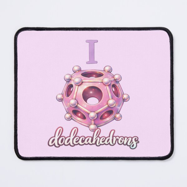 Item preview, Pastel I Love Dodecahedrons Cute Math Sticker Gift designed and sold by ArcanePrintsxo.