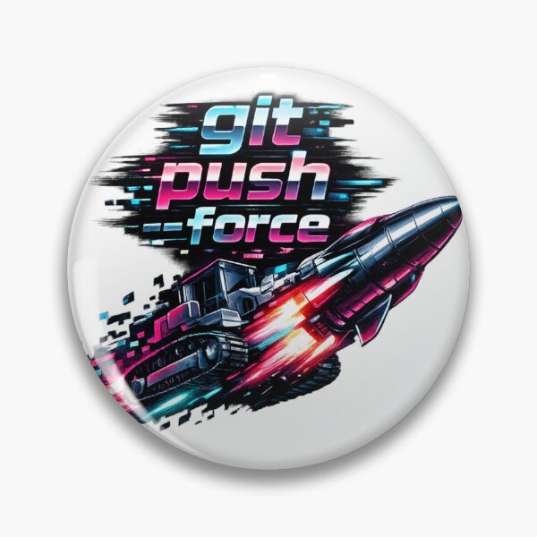 Item preview, Git Push Force Cyberpunk Rocket designed and sold by Art by Debasish.