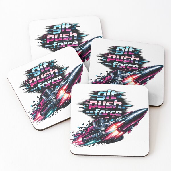 Item preview, Git Push Force Cyberpunk Rocket designed and sold by Art by Debasish.